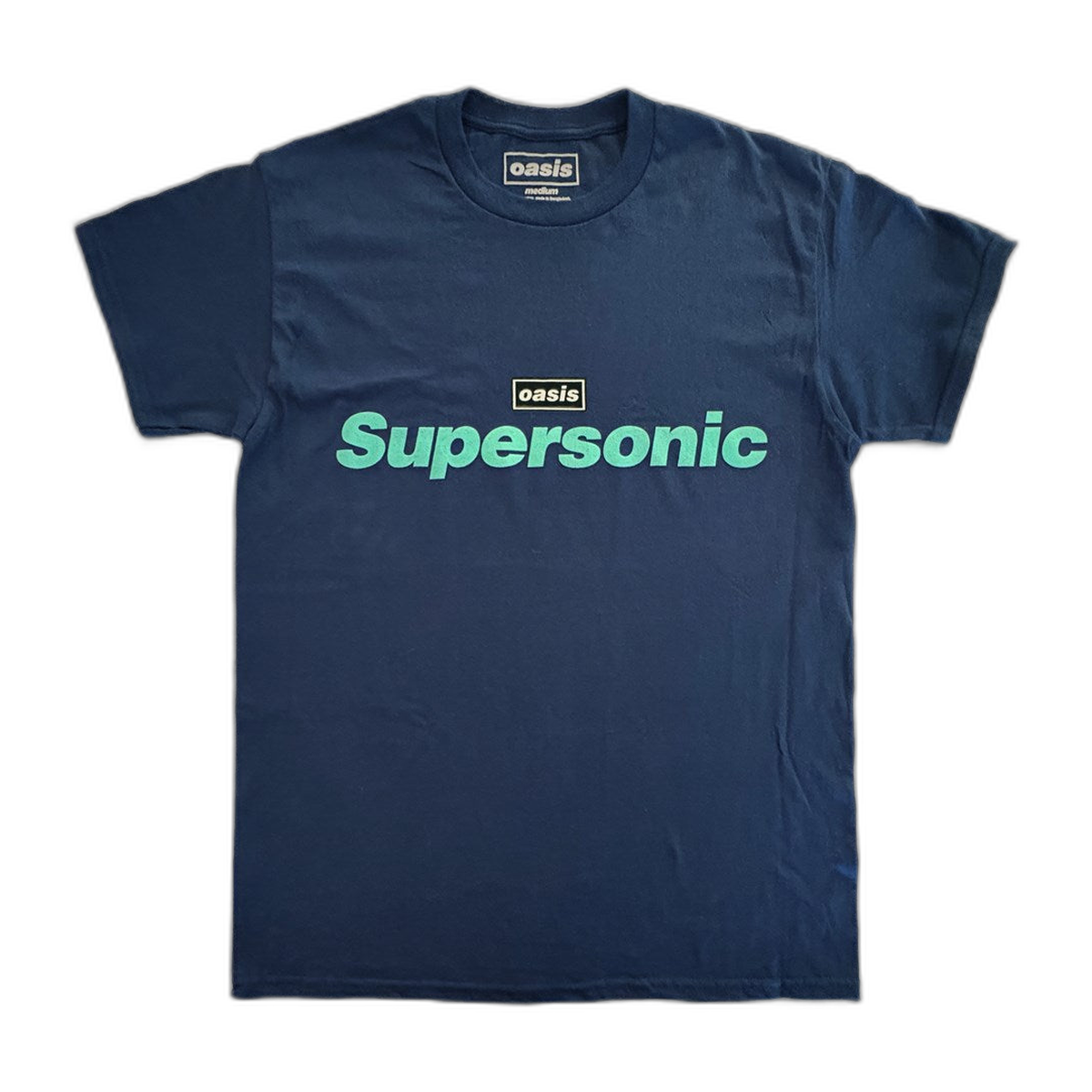 Oasis Supersonic Text T-Shirt – Navy