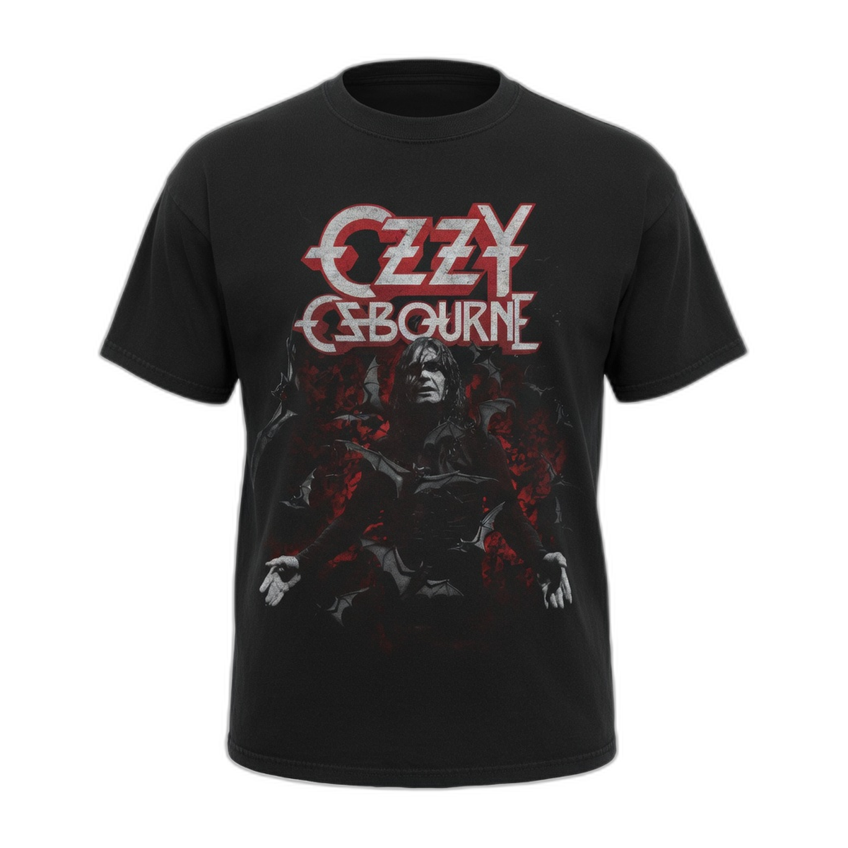 Ozzy Osbourne Bats Vintage T-Shirt – Black