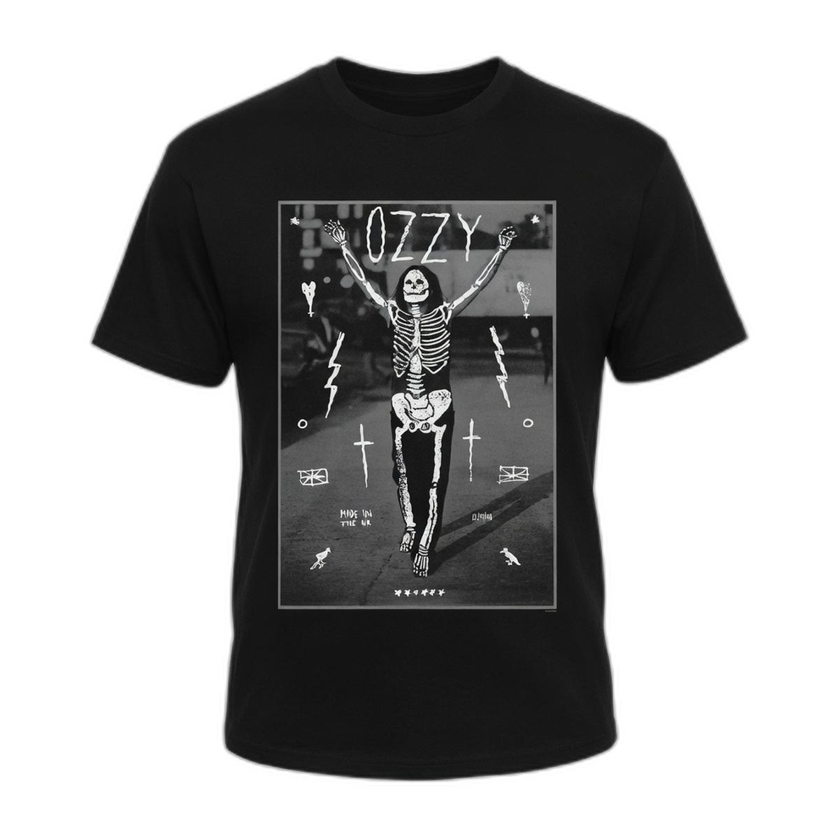 Ozzy Osbourne Skeleton Crucifix T-Shirt – Black
