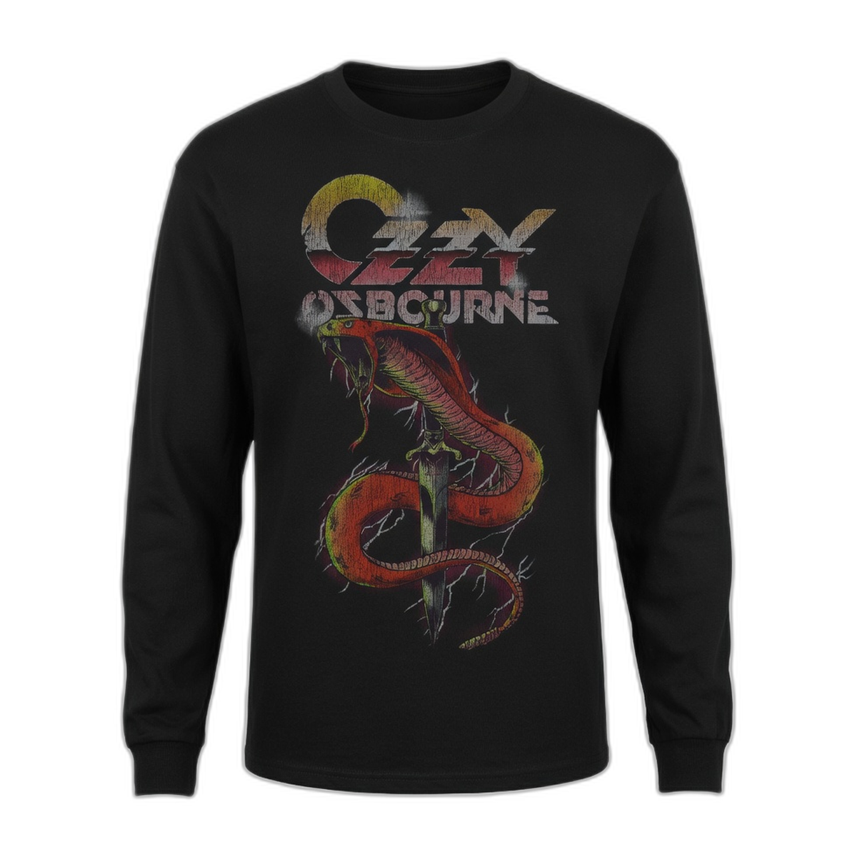 Ozzy Osbourne Vintage Snake Longsleeve – Black