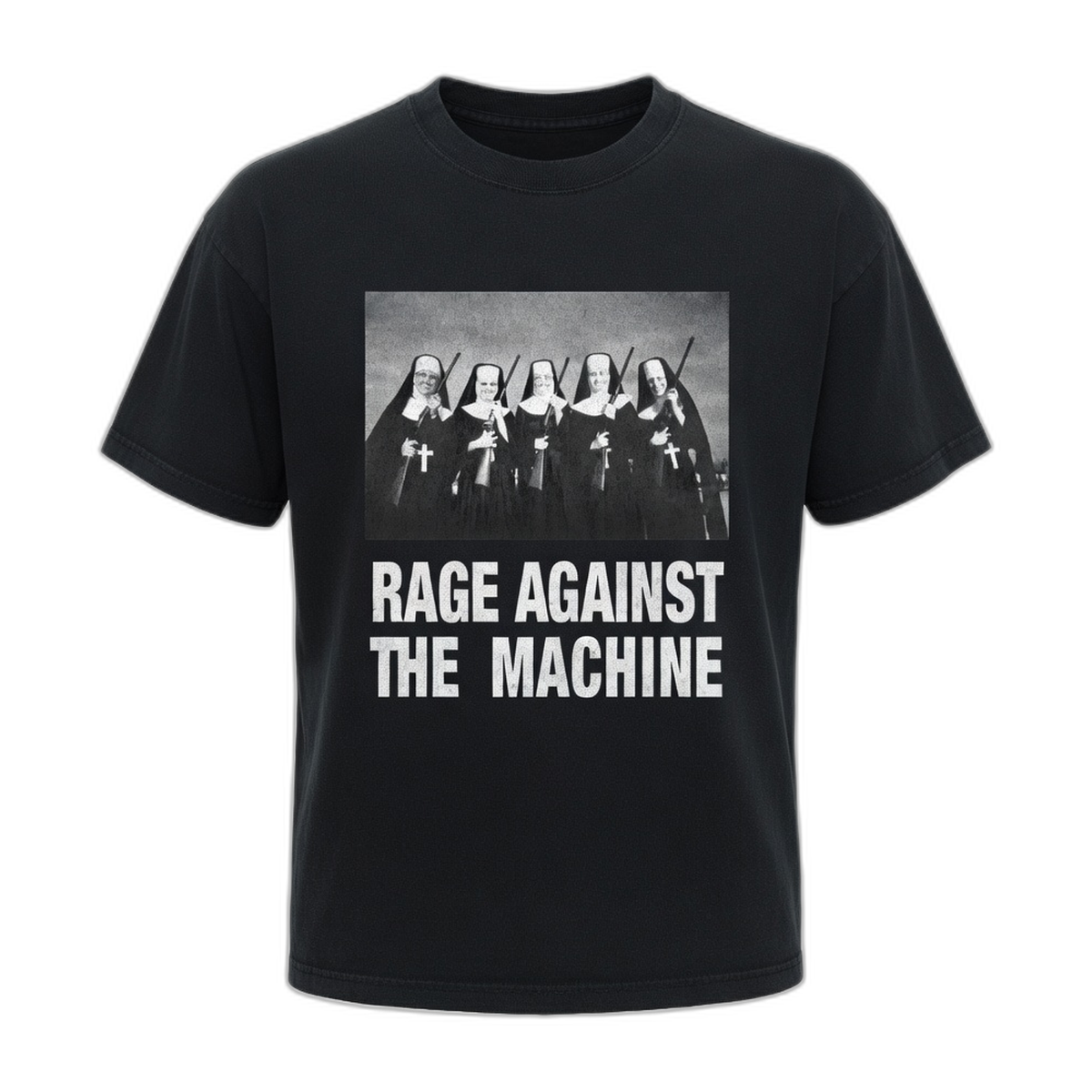 Rage Against The Machine Nuns with Guns T-Shirt – Black Vintage
