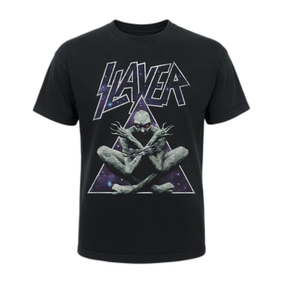 Slayer Demon Triangle Festival T-Shirt – Black Vintage