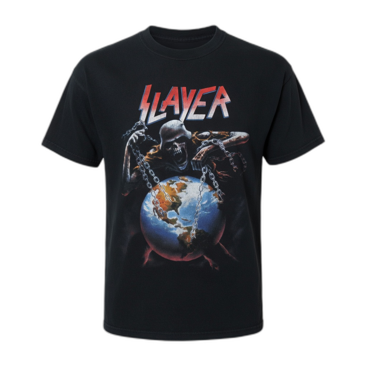 Slayer Intourvention Statement T-Shirt – Black Vintage