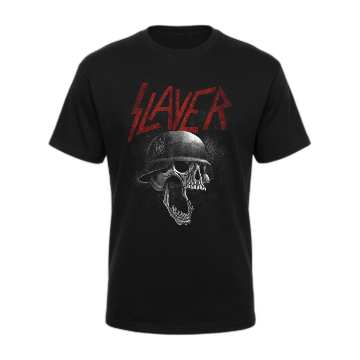 Slayer Skull Helmet T-Shirt – Black