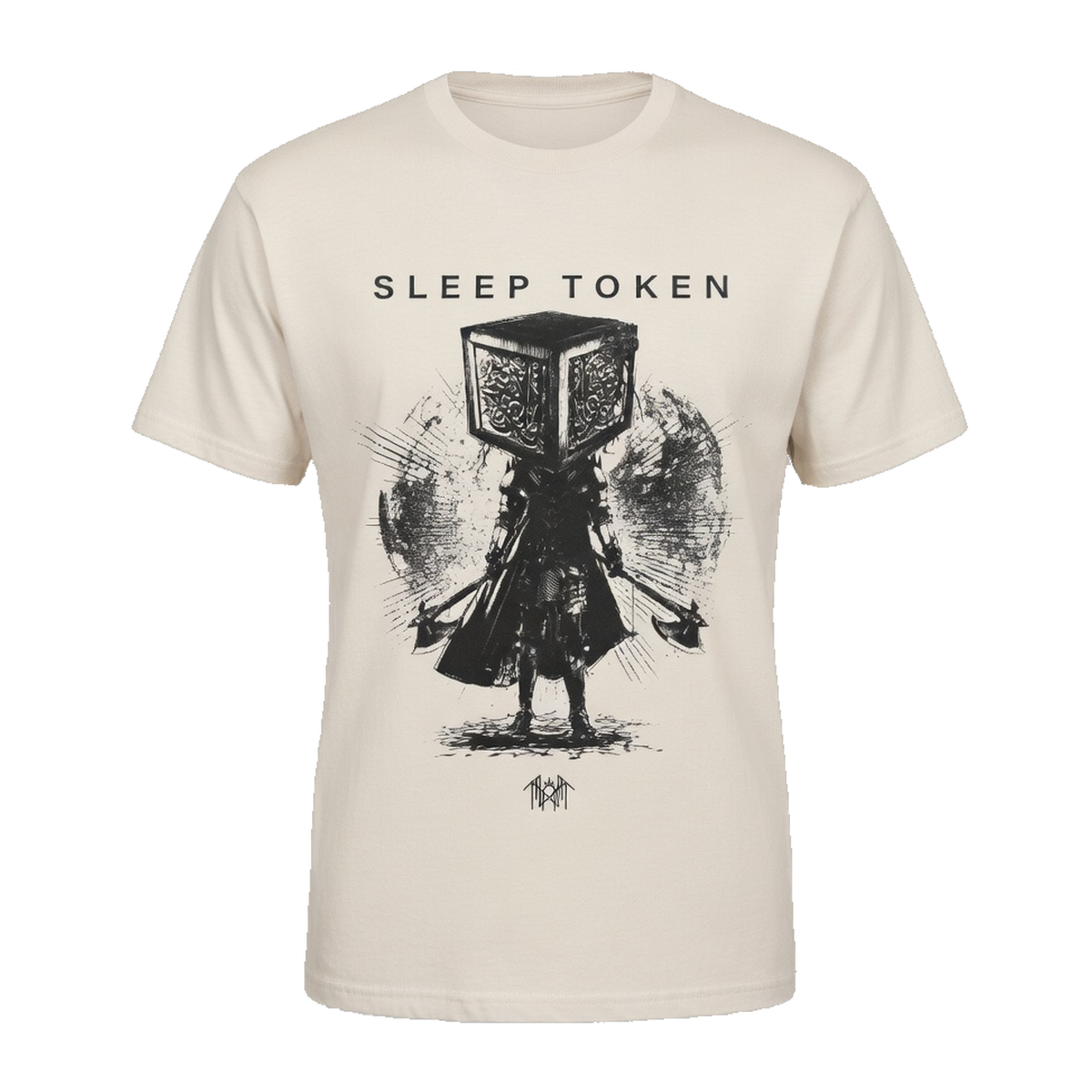 Sleep Token Axe Samurai T-Shirt – Ecru