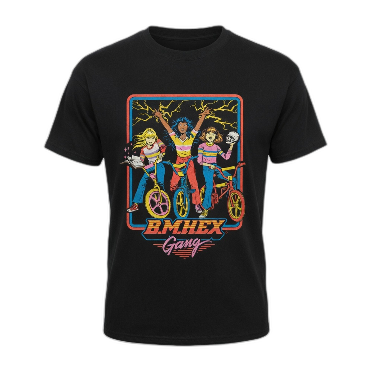 Steven Rhodes B.M. Hex Gang T-Shirt – Black Vintage