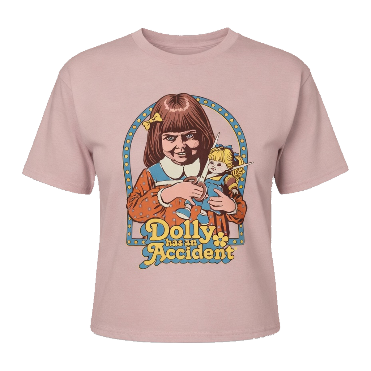 Steven Rhodes Dolly Has An Accident Crop Top – Womens Blush