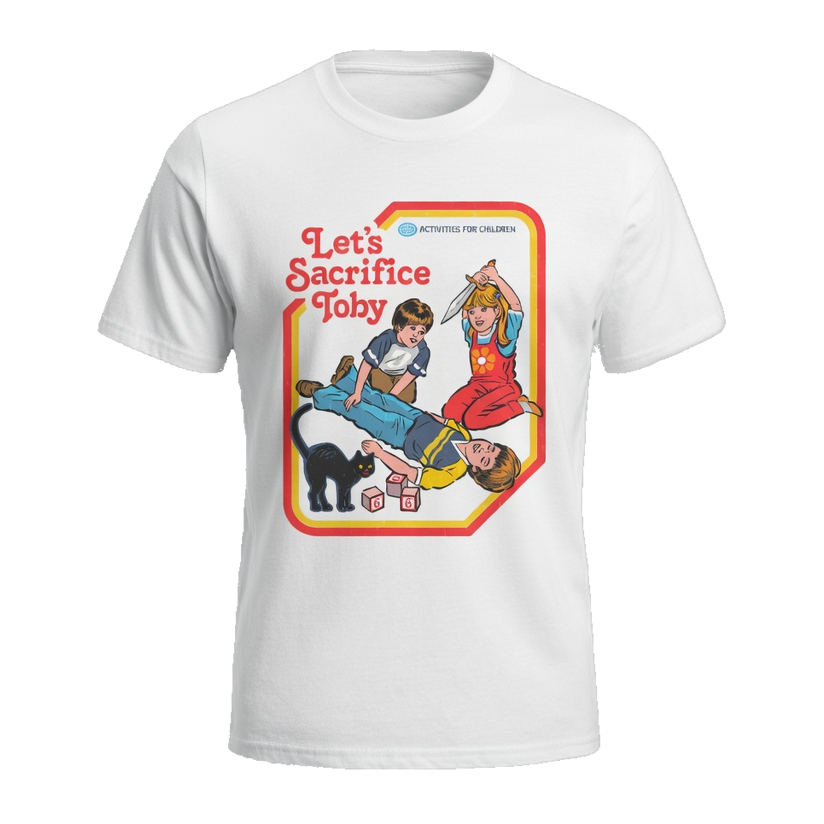 Steven Rhodes Let's Sacrifice Toby T-Shirt – White
