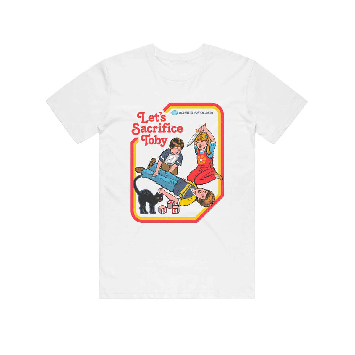 Steven Rhodes Let's Sacrifice Toby T-Shirt – White