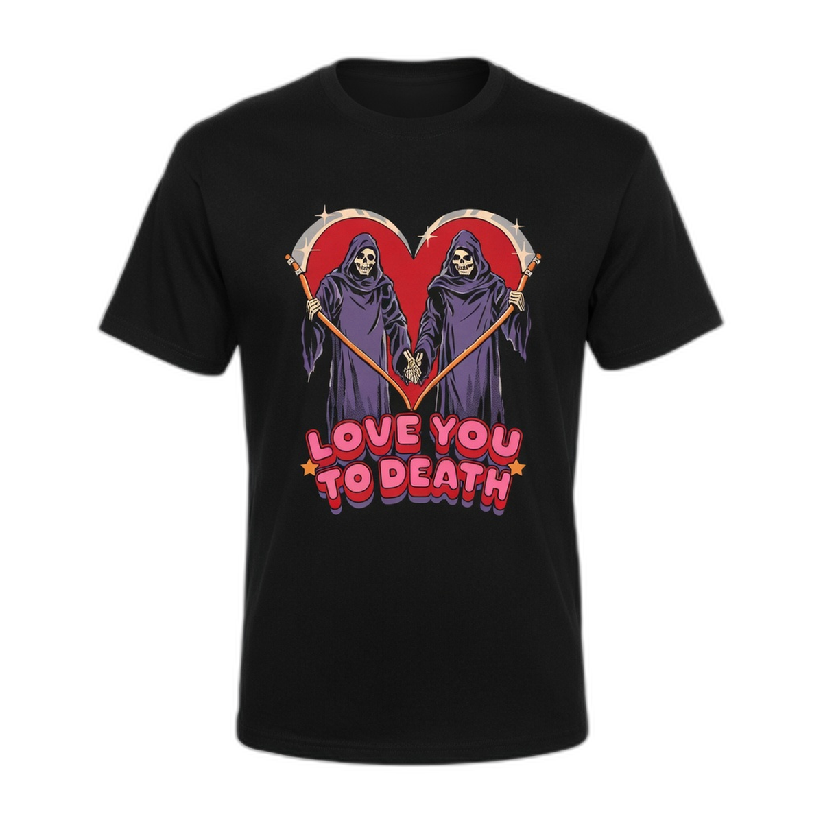 Steven Rhodes Love You To Death T-Shirt – Black