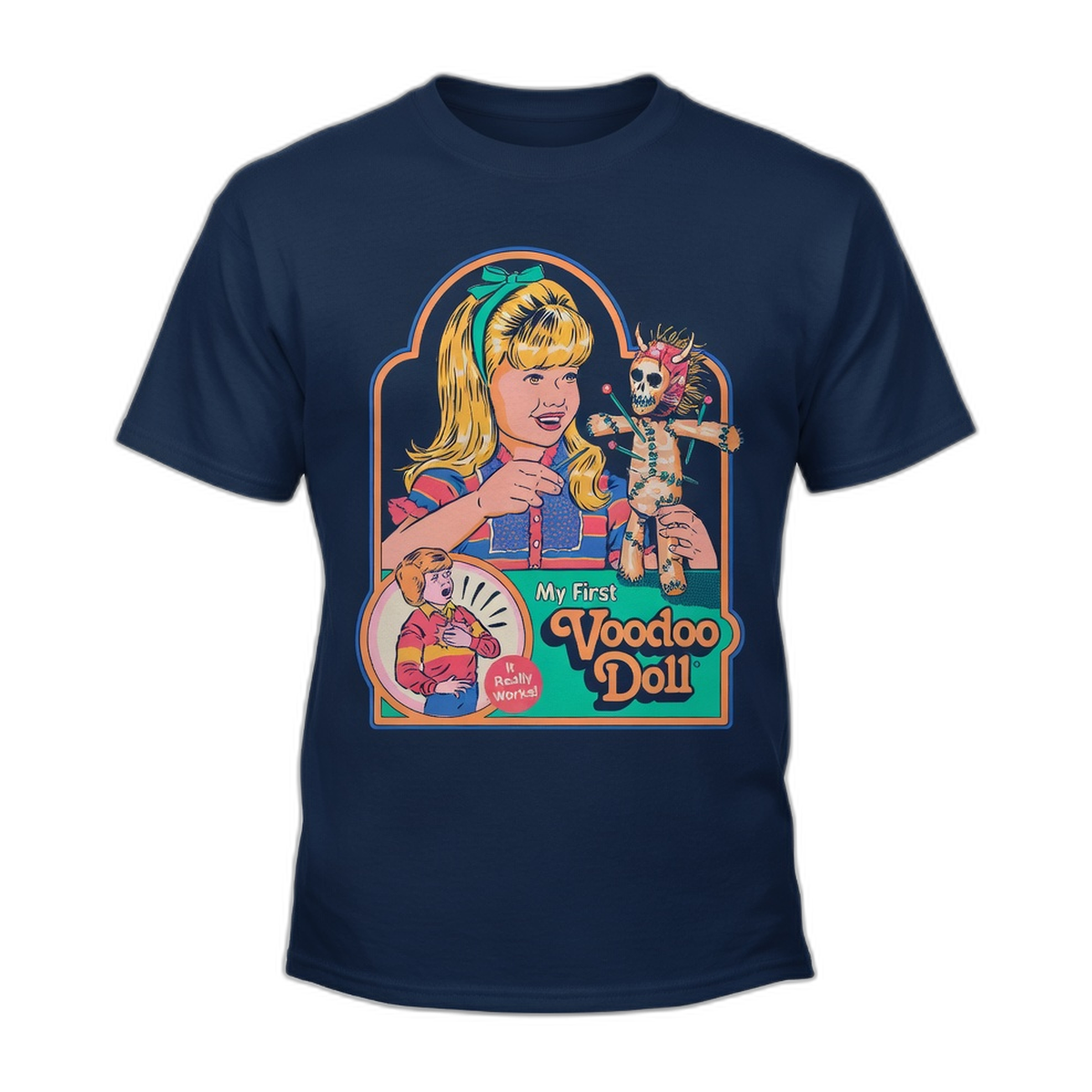 Steven Rhodes My First Voodoo Doll T-Shirt – Navy
