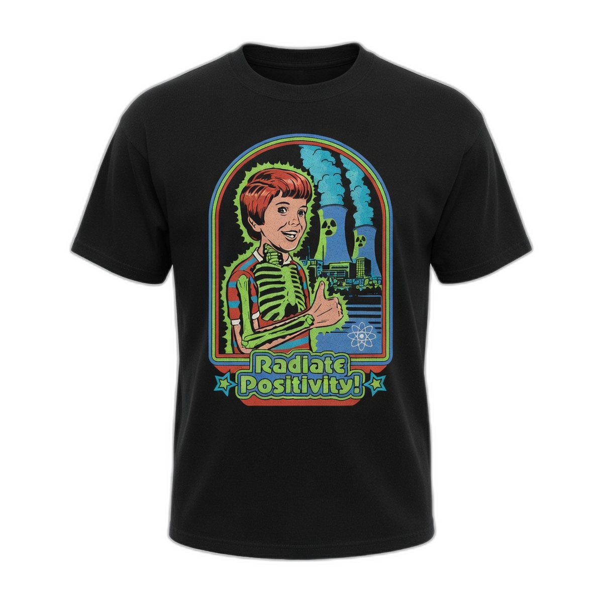 Steven Rhodes Radiate Festival T-Shirt – Black Vintage