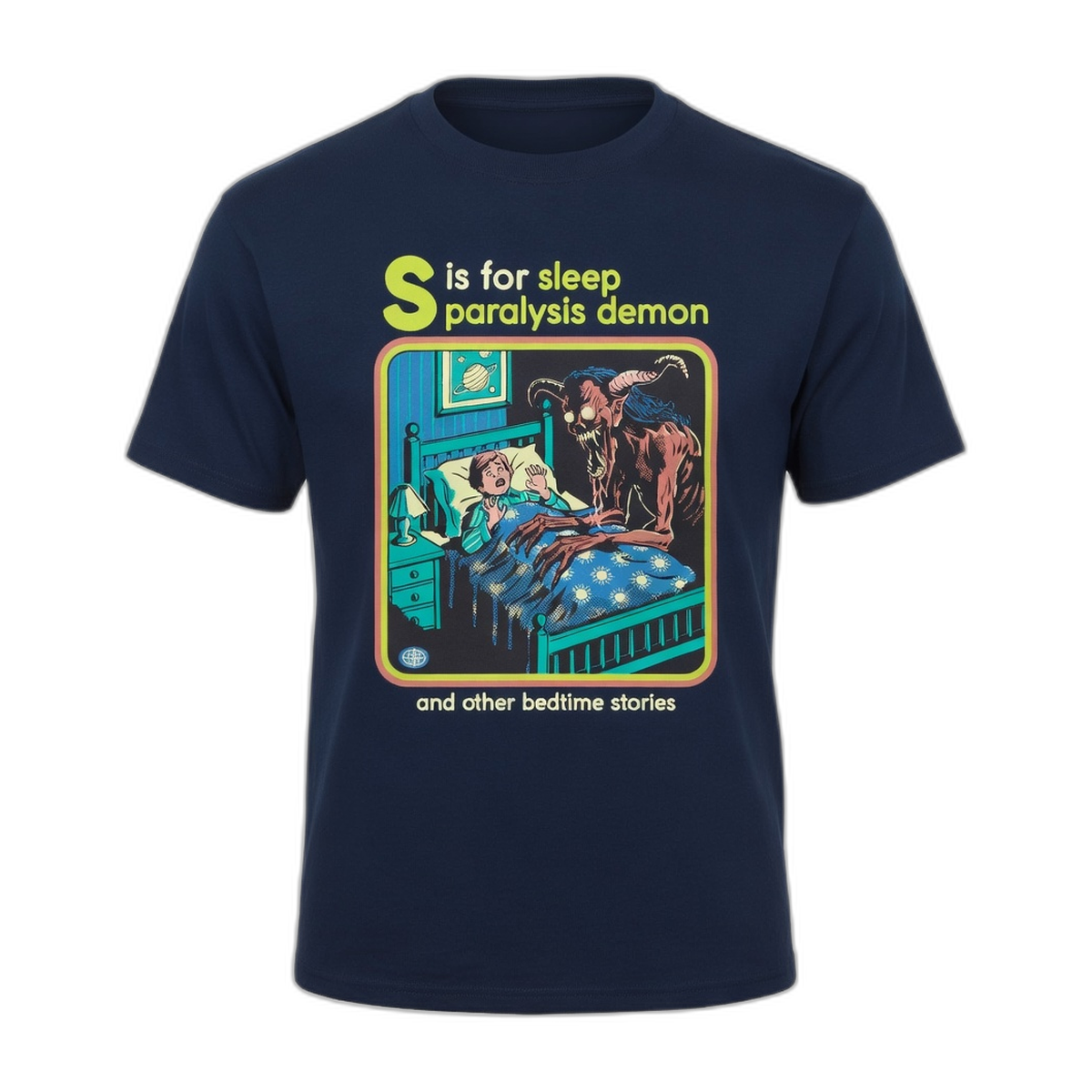 Steven Rhodes Sleep Paralysis Demon T-Shirt – Navy