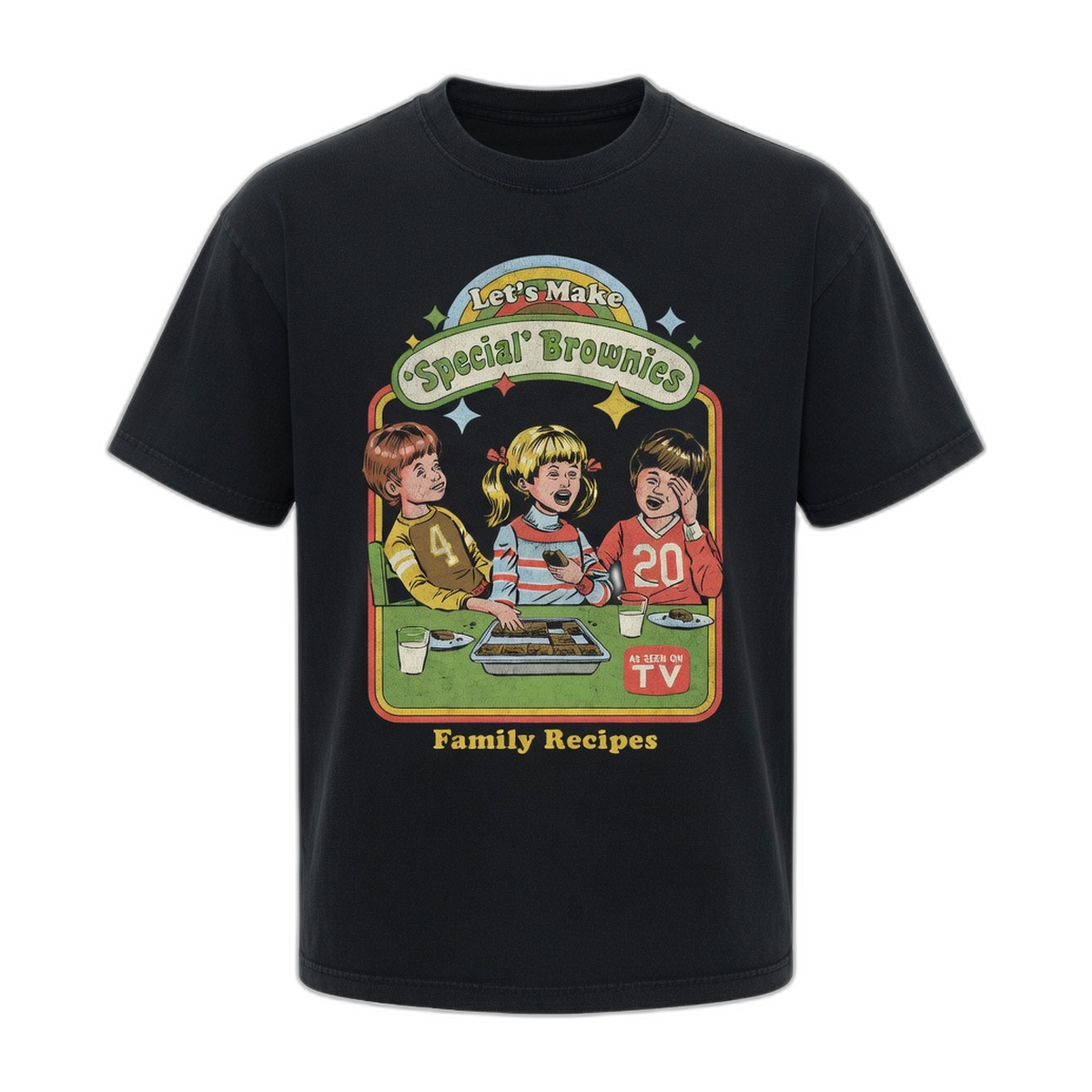 Steven Rhodes Special Brownies Vintage T-Shirt – Black Vintage