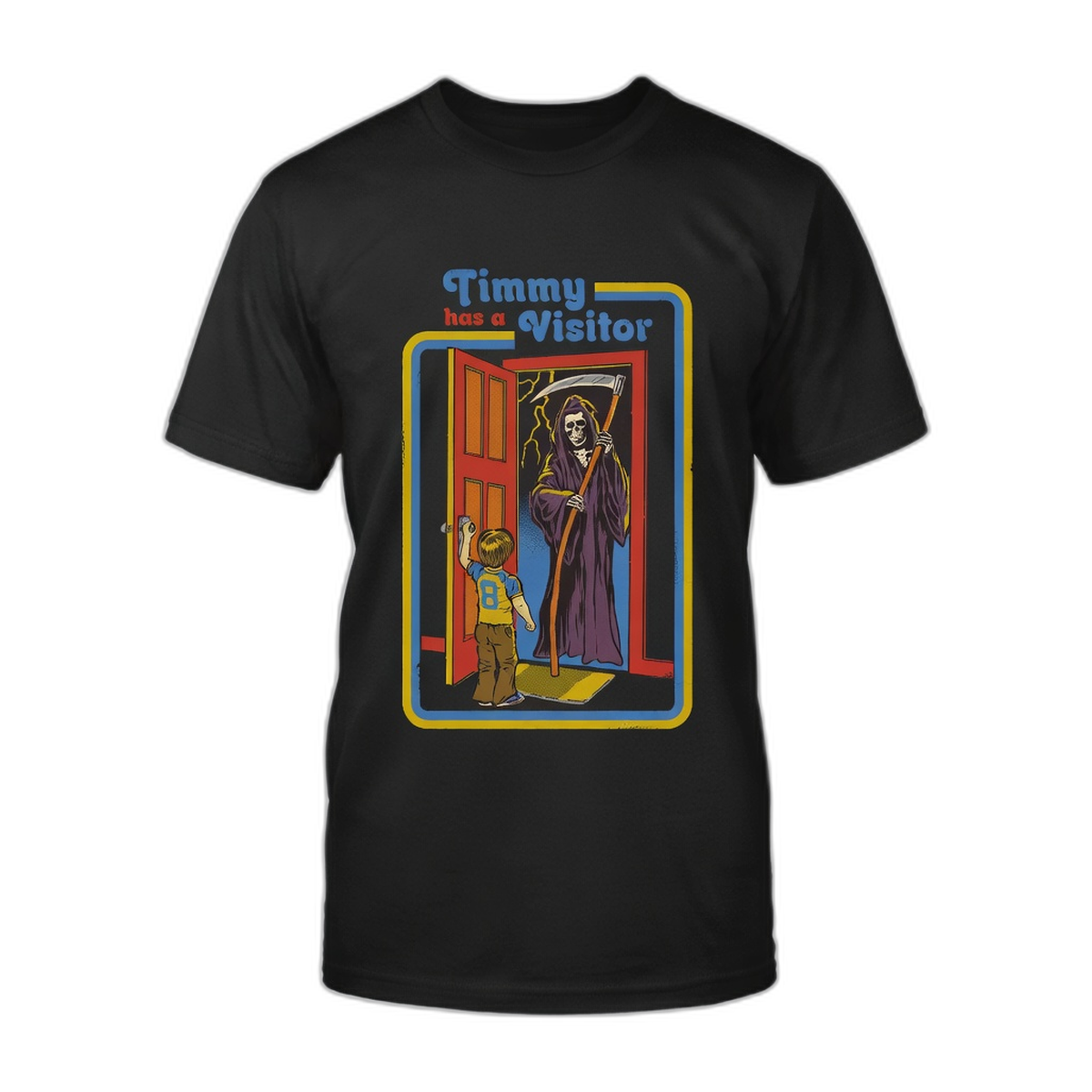 Steven Rhodes Timmy Has a Visitor T-Shirt – Black