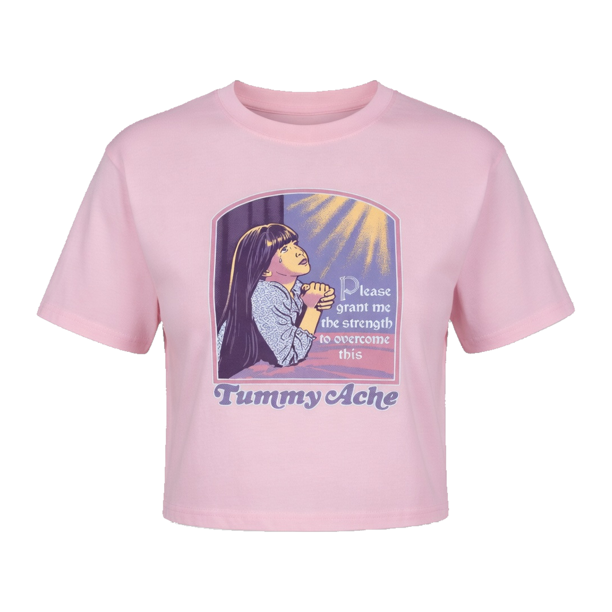 Steven Rhodes Tummy Ache Crop Top – Blush