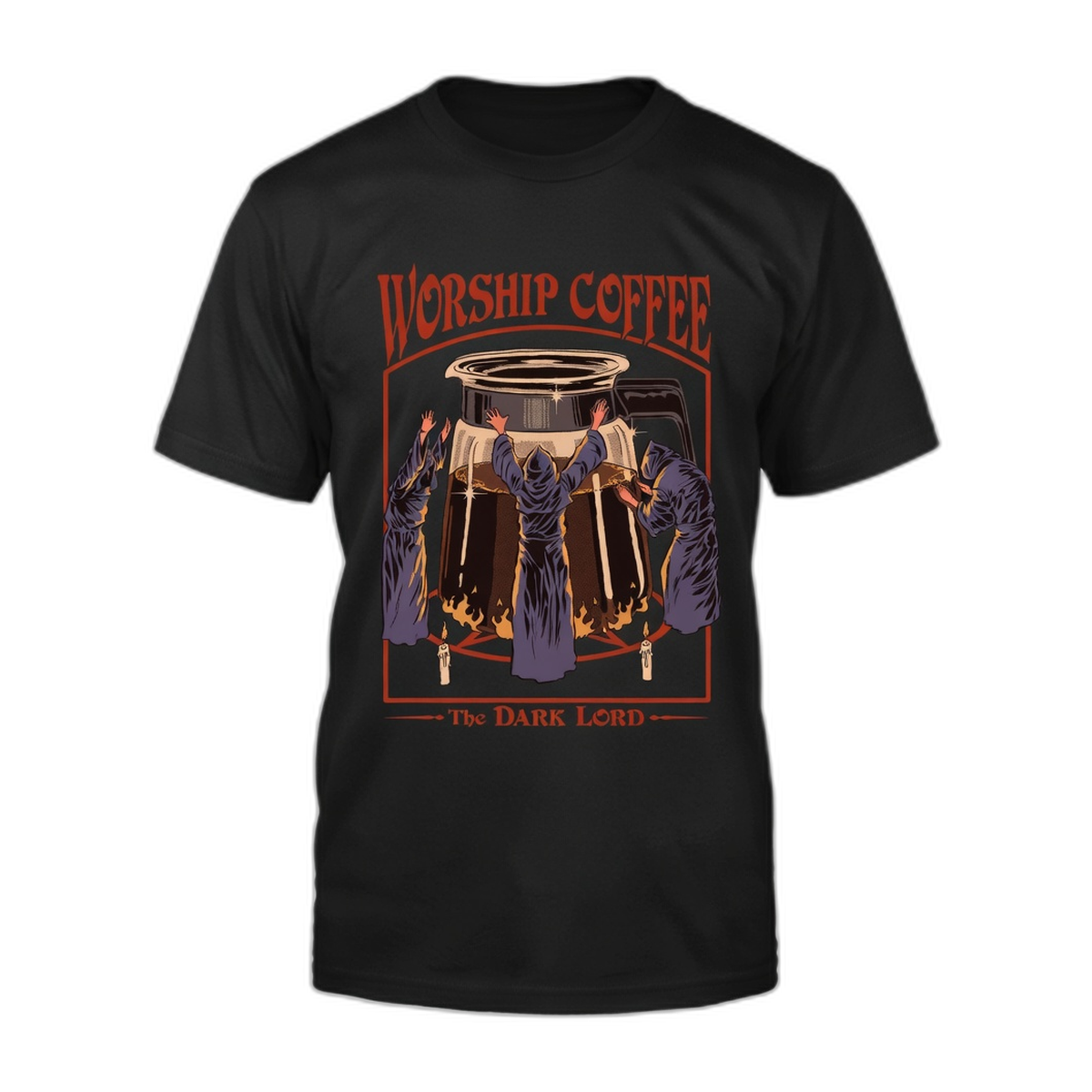 Steven Rhodes Worship Coffee T-Shirt – Black