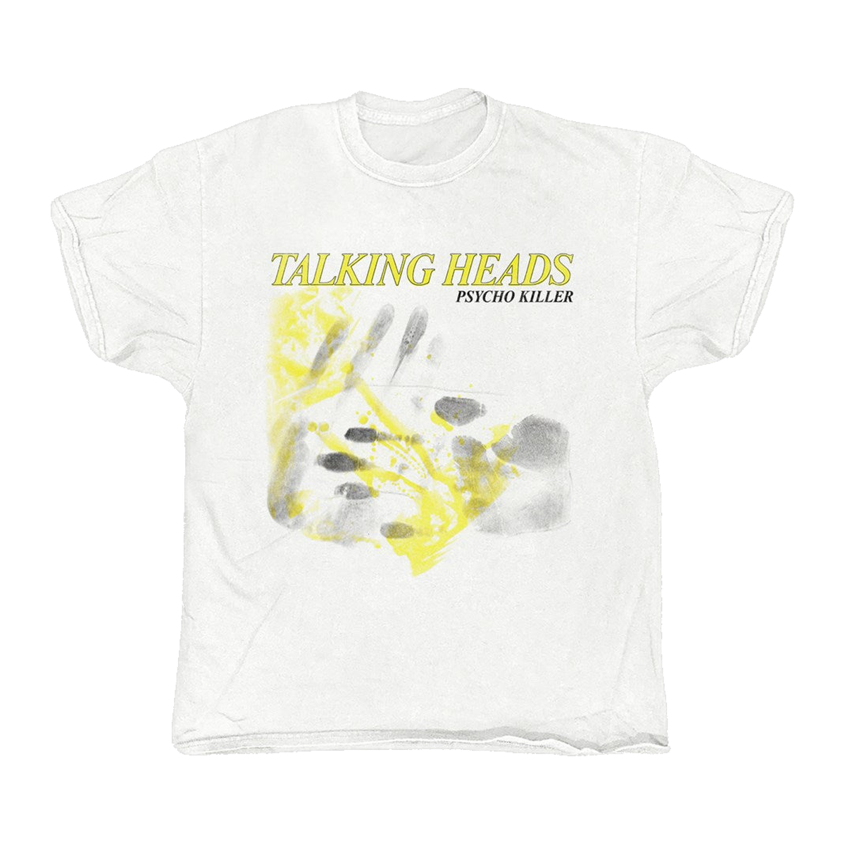 Talking Heads Psycho Killer Hands Vintage T-Shirt – White Vintage
