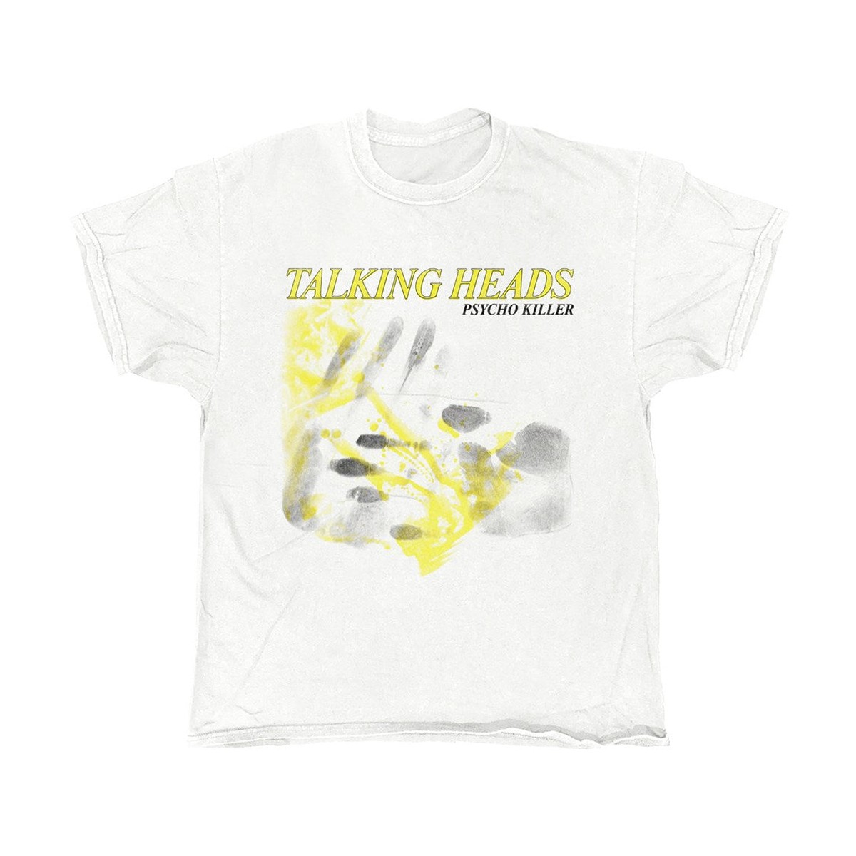 Talking Heads Psycho Killer Hands Vintage T-Shirt – White Vintage