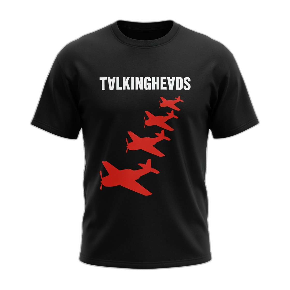 Talking Heads Remain in Light Planes T-Shirt – Black