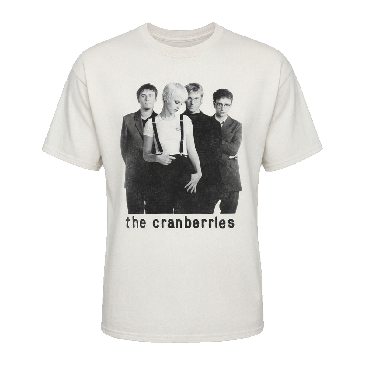 The Cranberries Black & White Photo T-Shirt – White Vintage