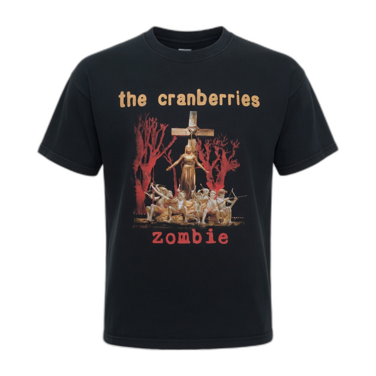 The Cranberries Zombie Cross T-Shirt – Black Vintage