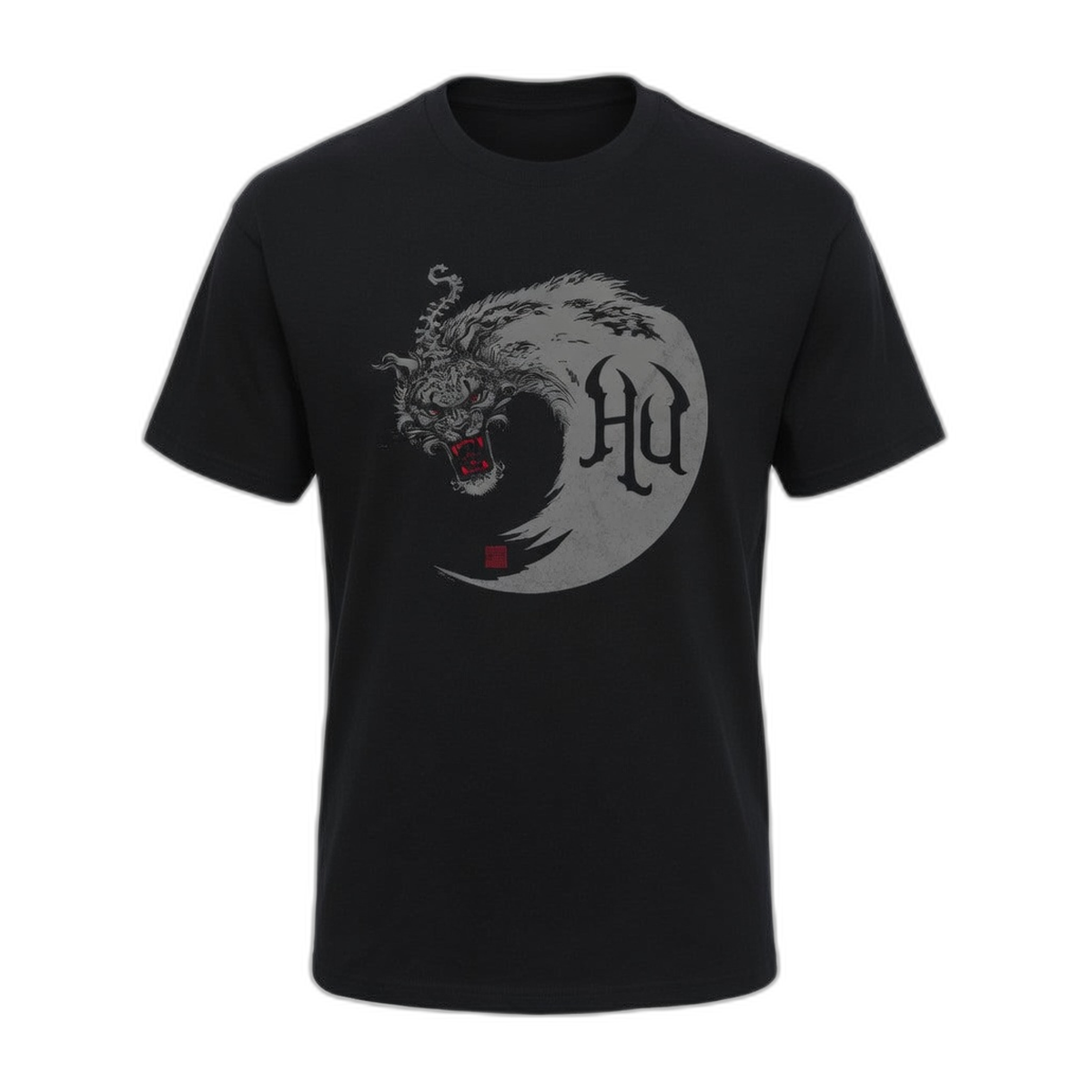 The Hu Round Dragon T-Shirt – Black