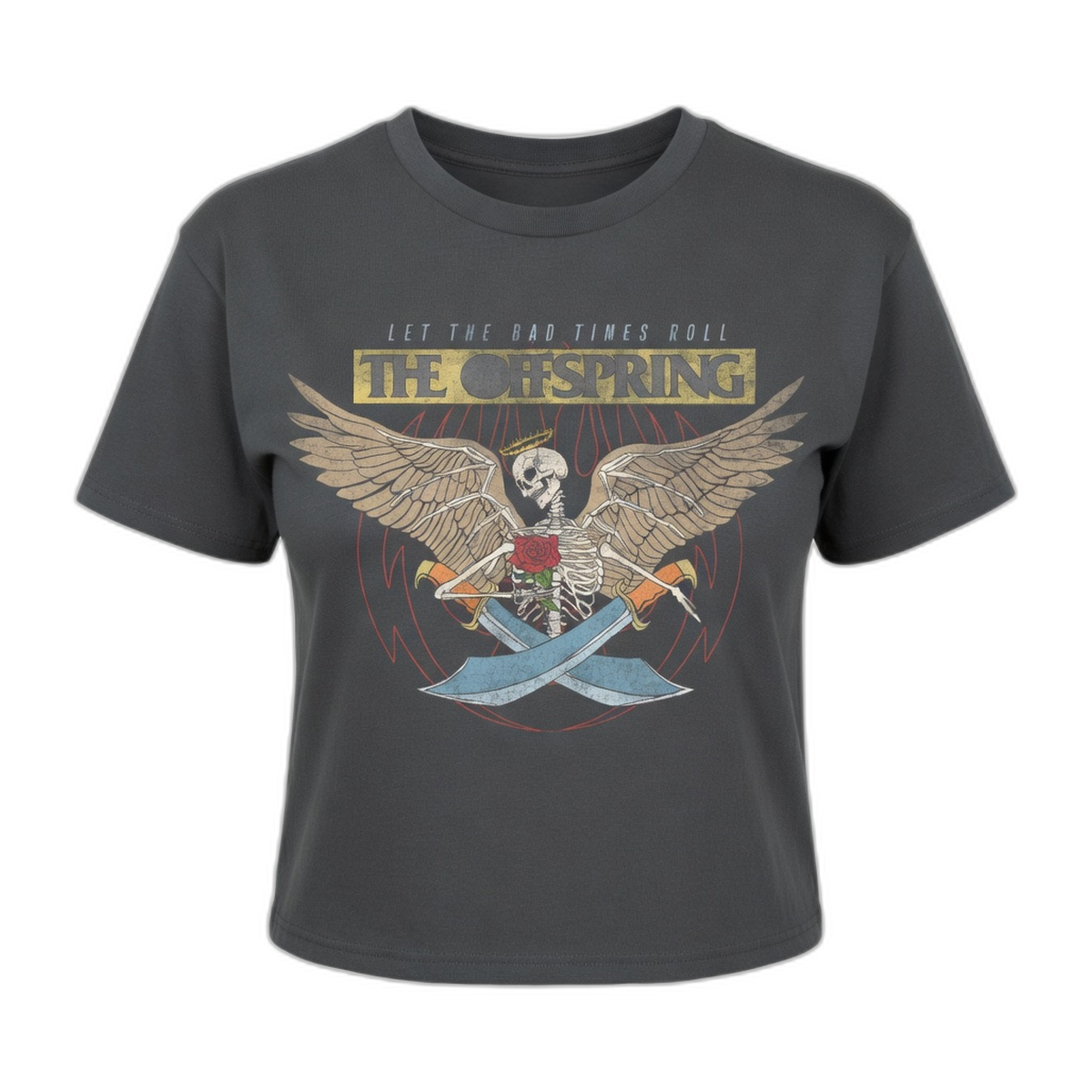 The Offspring Bad Times Muscle Crop – Faded Black