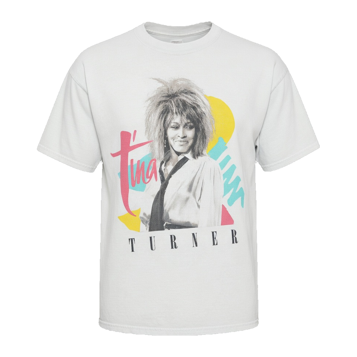Tina Turner Shapes Graphic T-Shirt – White Vintage