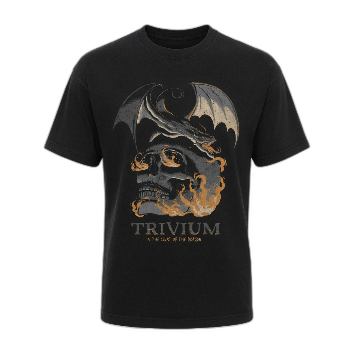 Trivium Court of the Dragon T-Shirt – Black Vintage