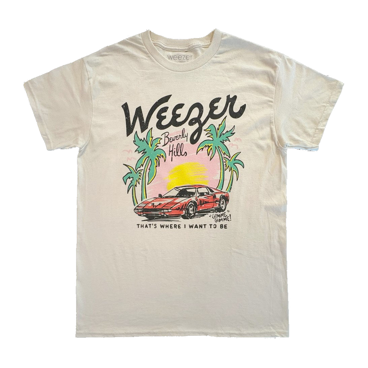 Weezer Beverly Hills Graphic T-Shirt – Natural
