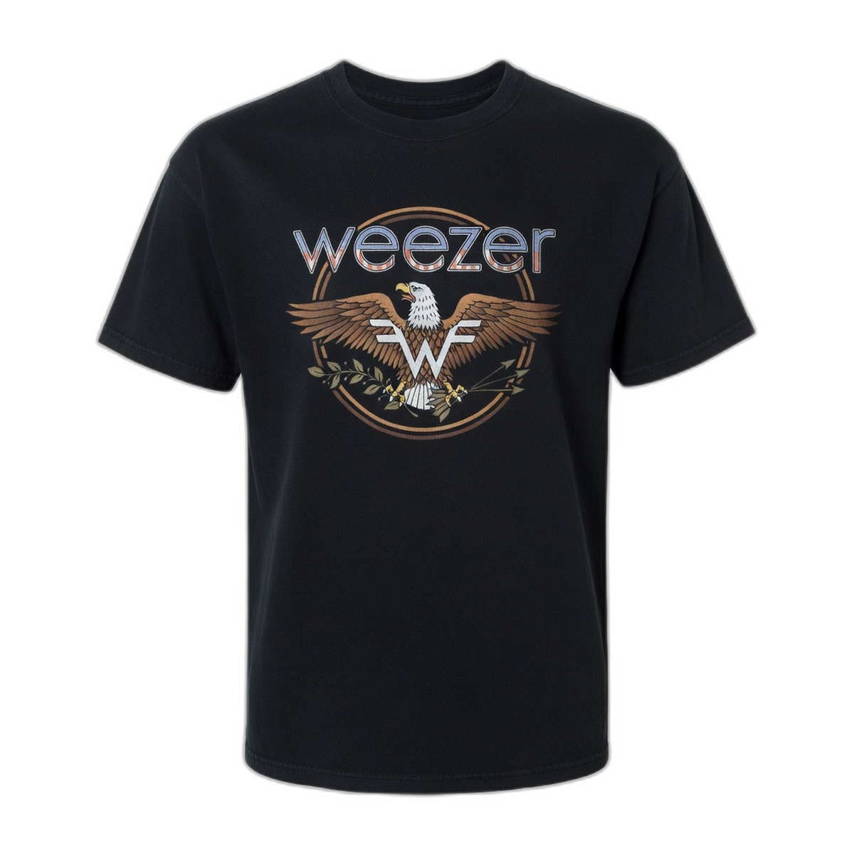 Weezer Eagle Graphic T-Shirt – Black Vintage
