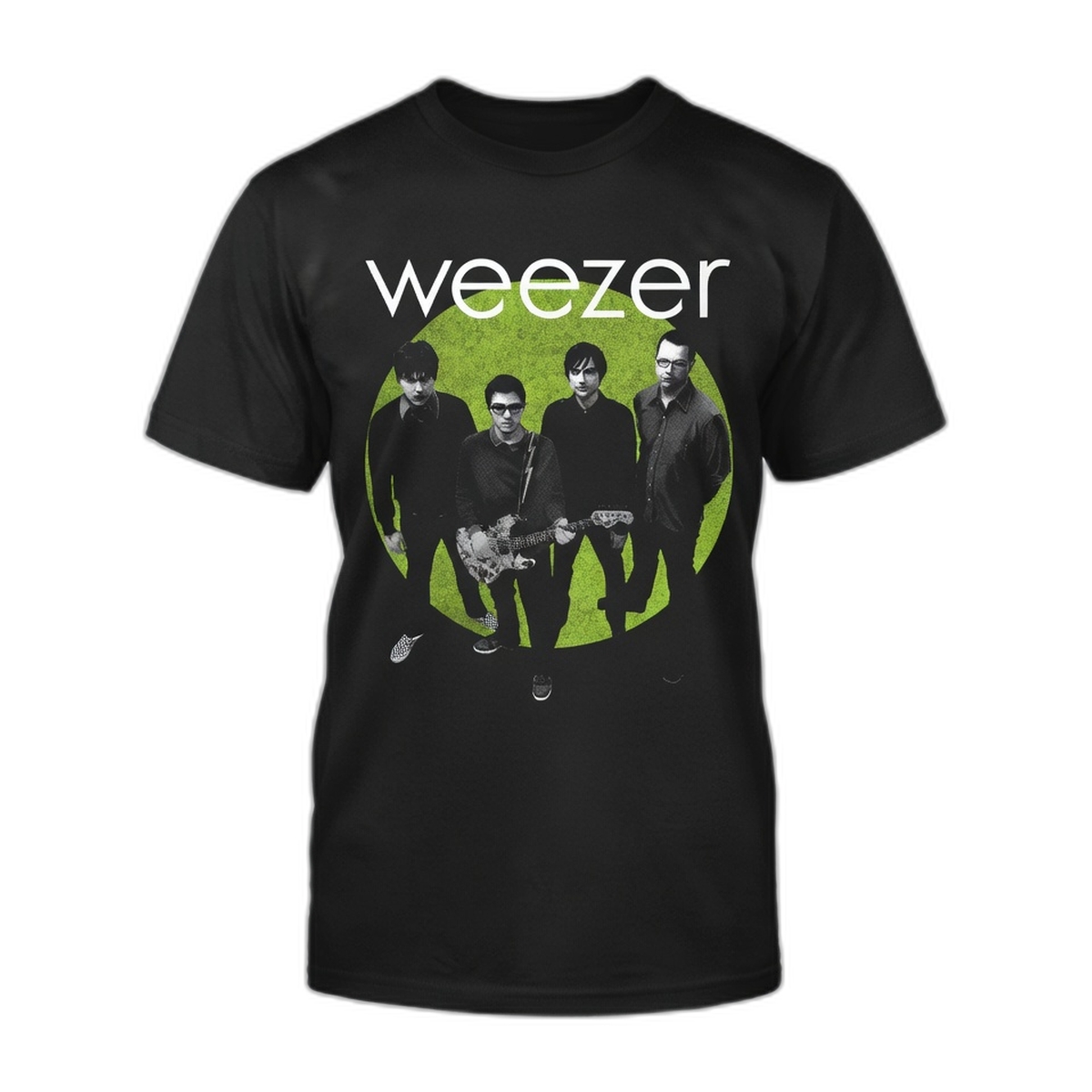 Weezer Halftone Green Album Era T-Shirt – Black