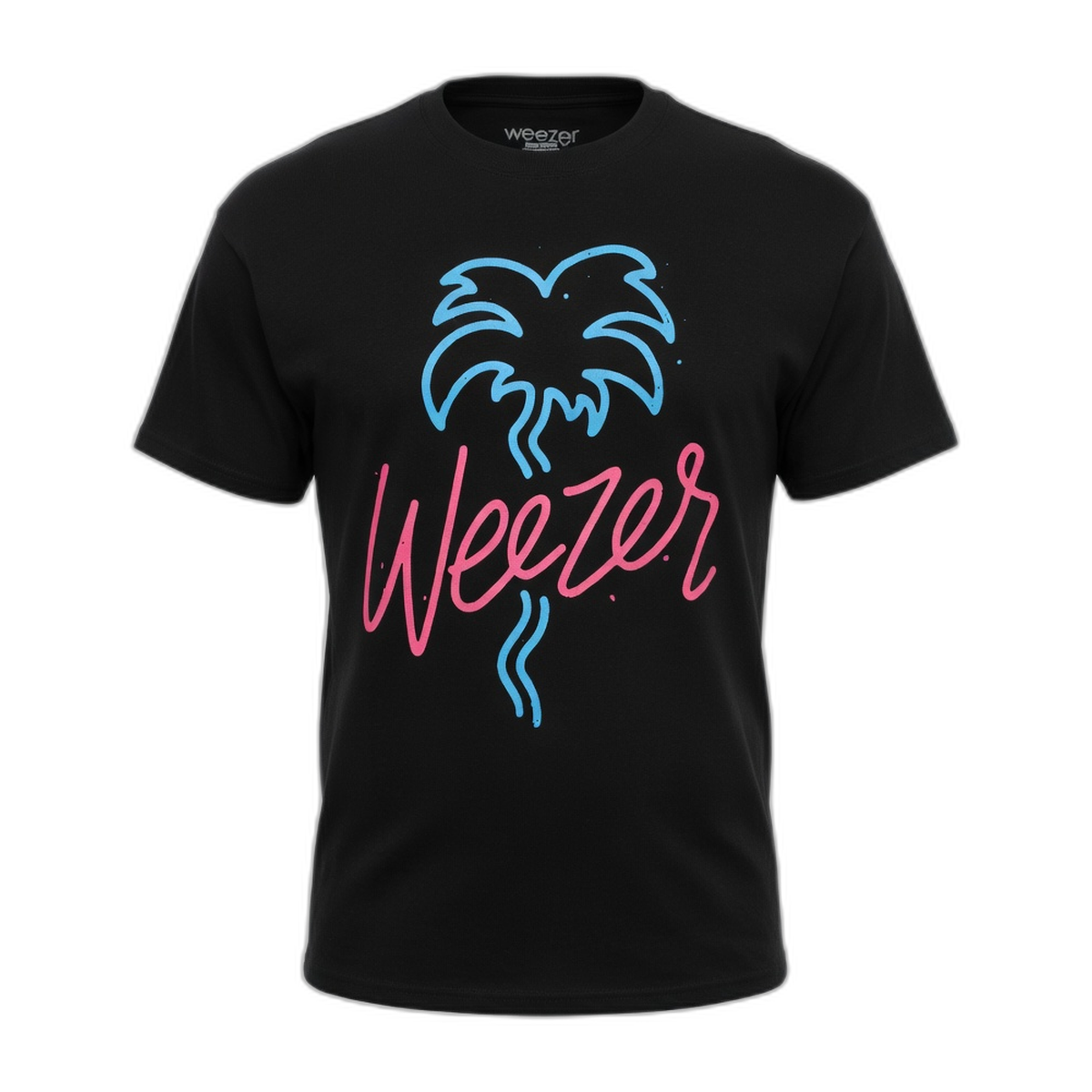 Weezer Neon Palms Graphic T-Shirt – Black