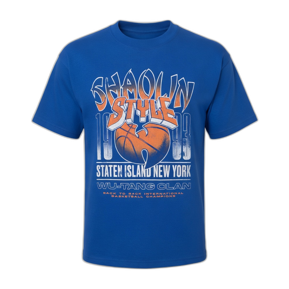Wu-Tang Clan BBall Shaolin NY T-Shirt – Royal Blue