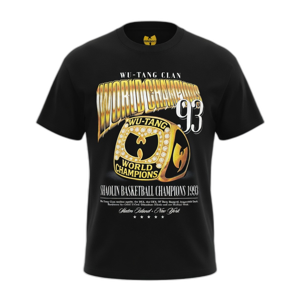 Wu-Tang Clan Champions Ring T-Shirt – Black