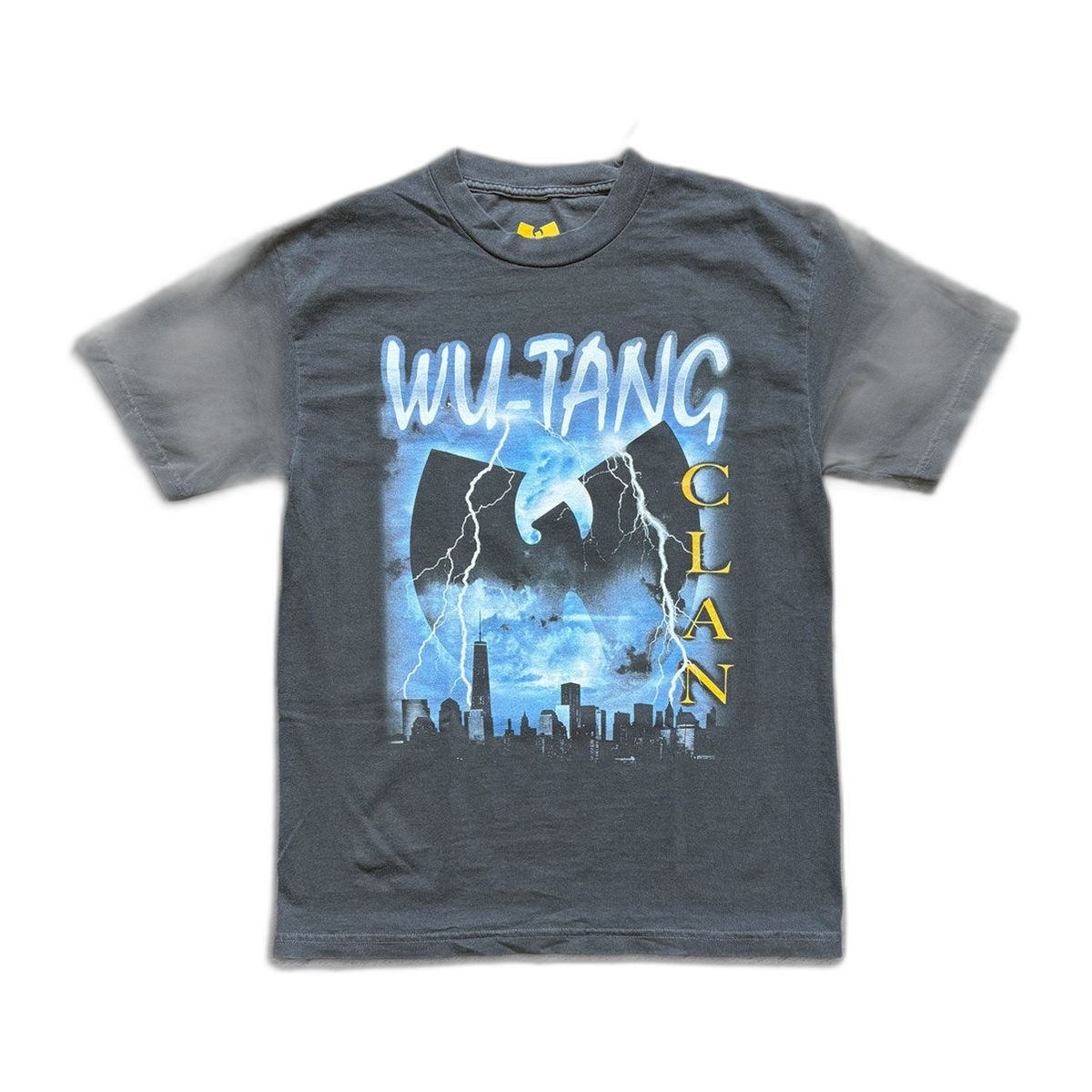 Wu-Tang Clan Lightning Cityscape T-Shirt – Faded Black